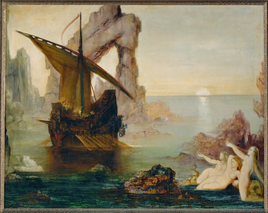 Le sirene (Ulisse e sirene) Gustave Moreau Stampa d'arte